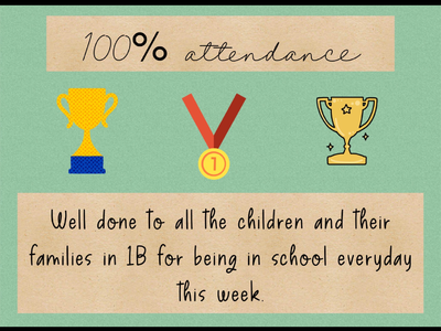 Image of 100% Attendance 